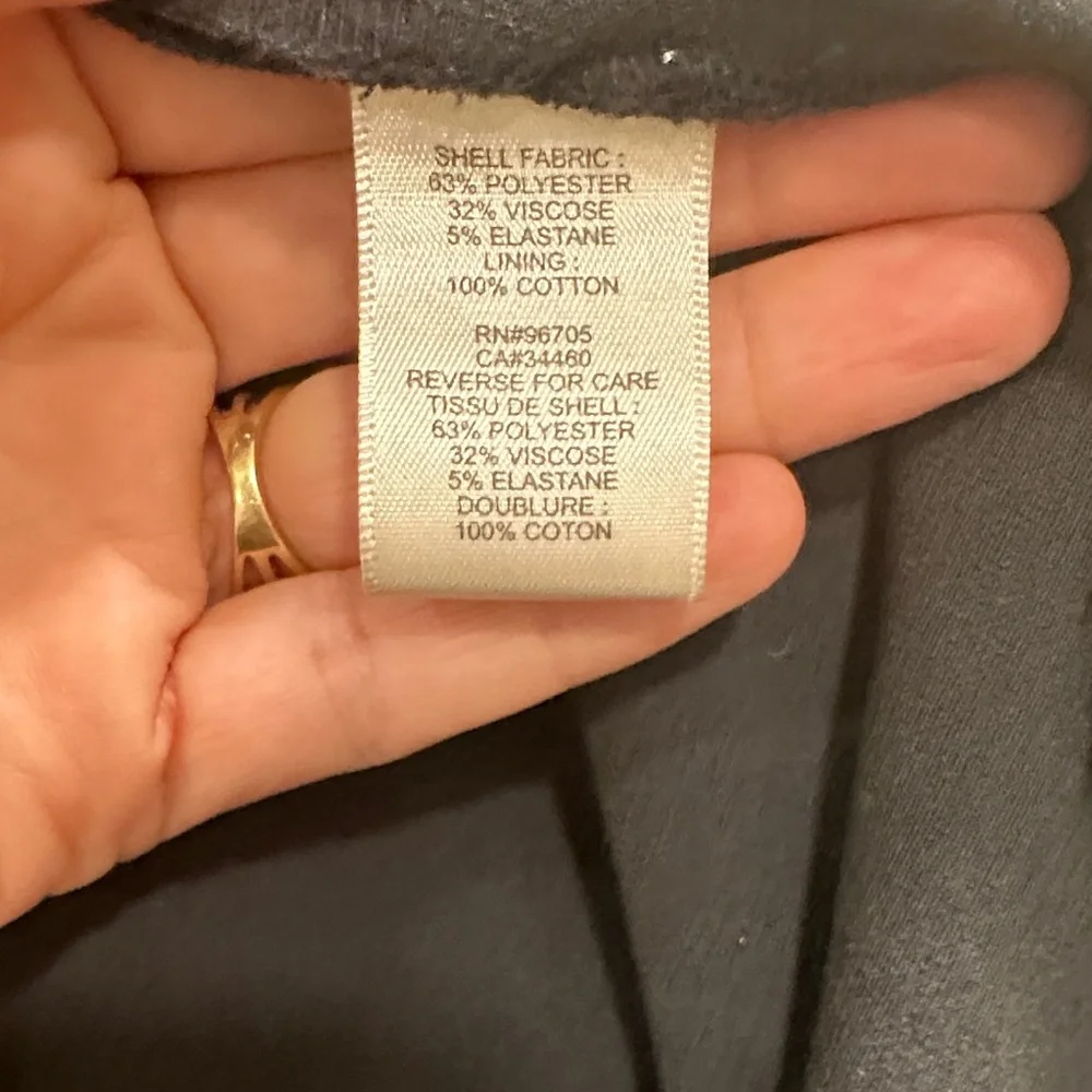 Rebecca Taylor Charcoal Grey Mini Faux Wrap Dress 4 - Picture 9 of 9